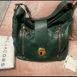 Marc Jacobs Amy Hobo emerald green